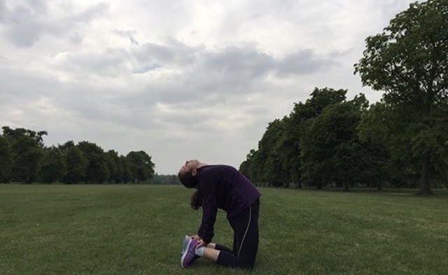 Teen yoga student