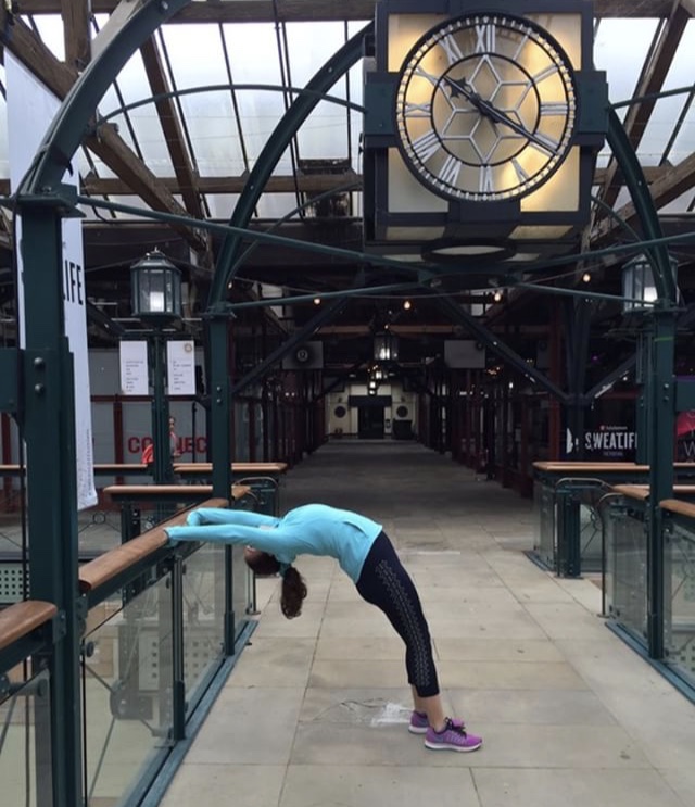 Teen yoga student