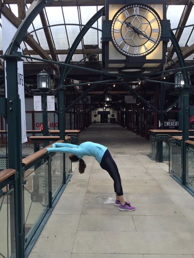 Teen yoga student