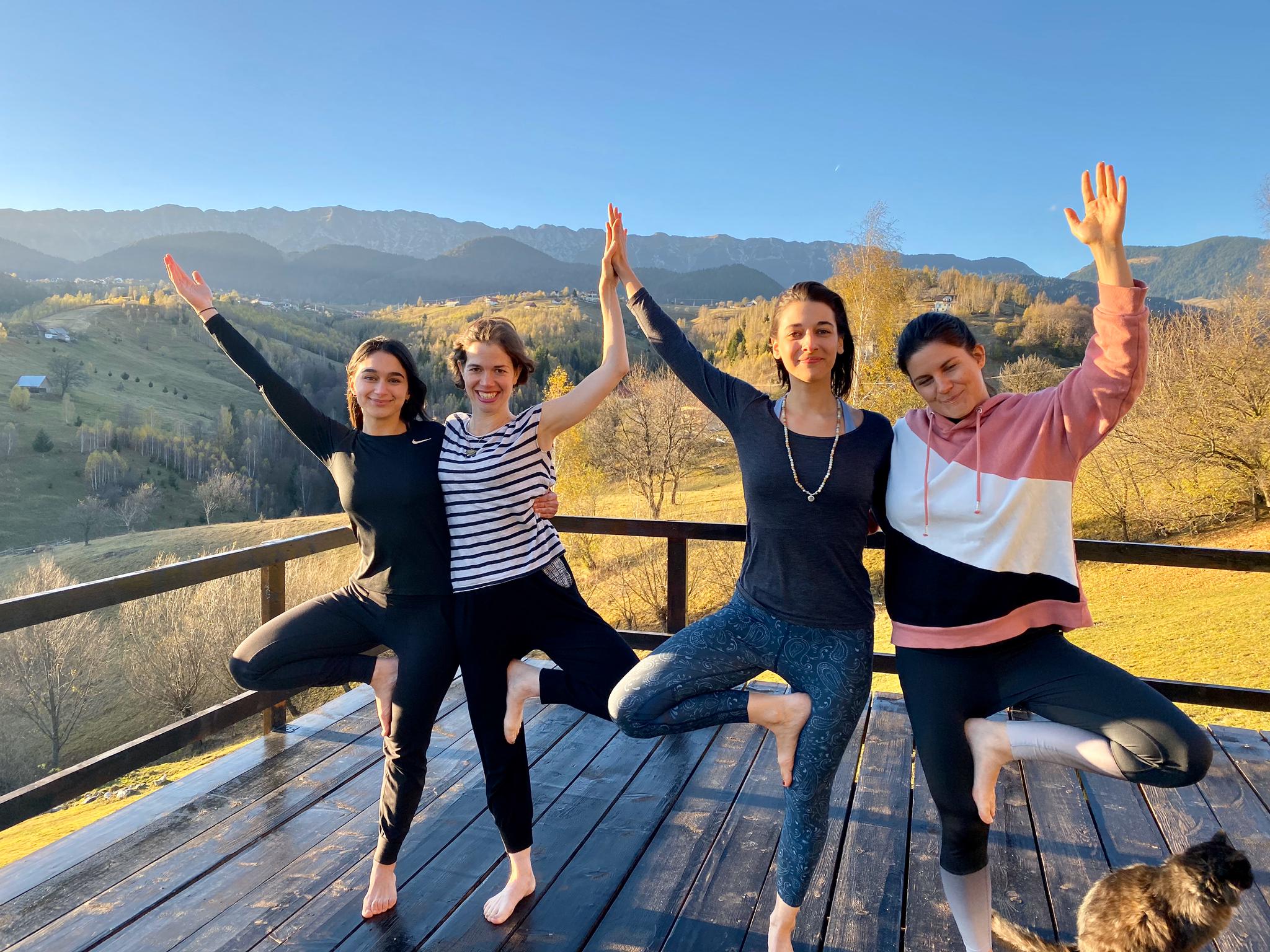 Yoga with friends